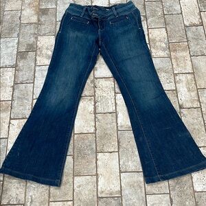 Lucky Brand Blue Flare Wide Leg Jeans Classic Style